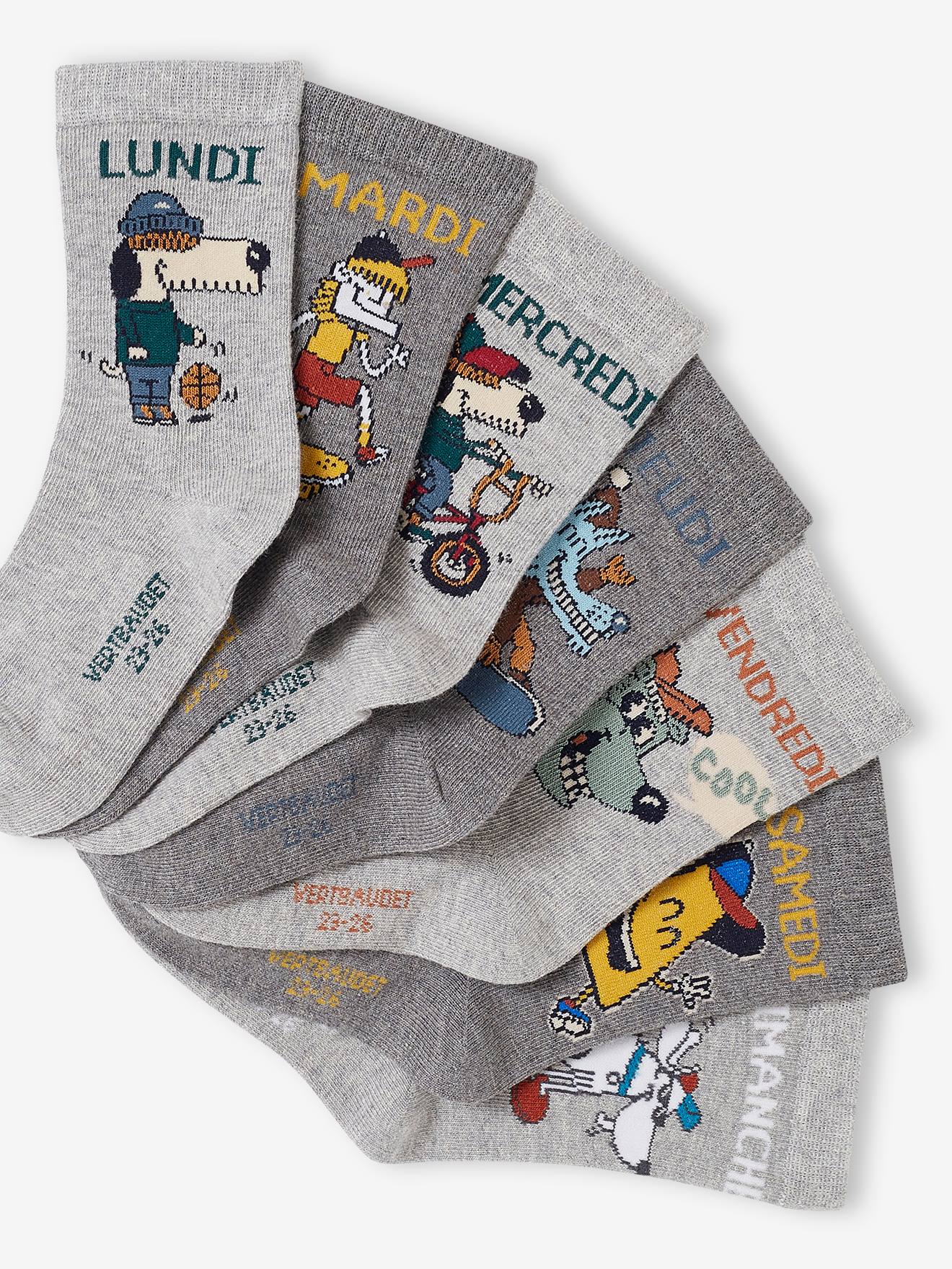 Pacote com 7 pares de meias 