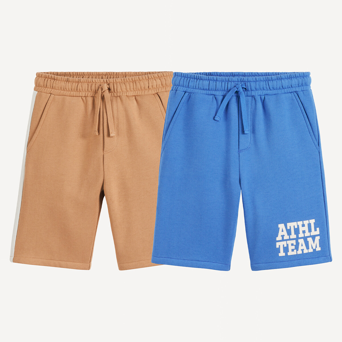 COLEÇÃO LA REDOUTE<br>Conjunto de 2 bermudas de lã polar