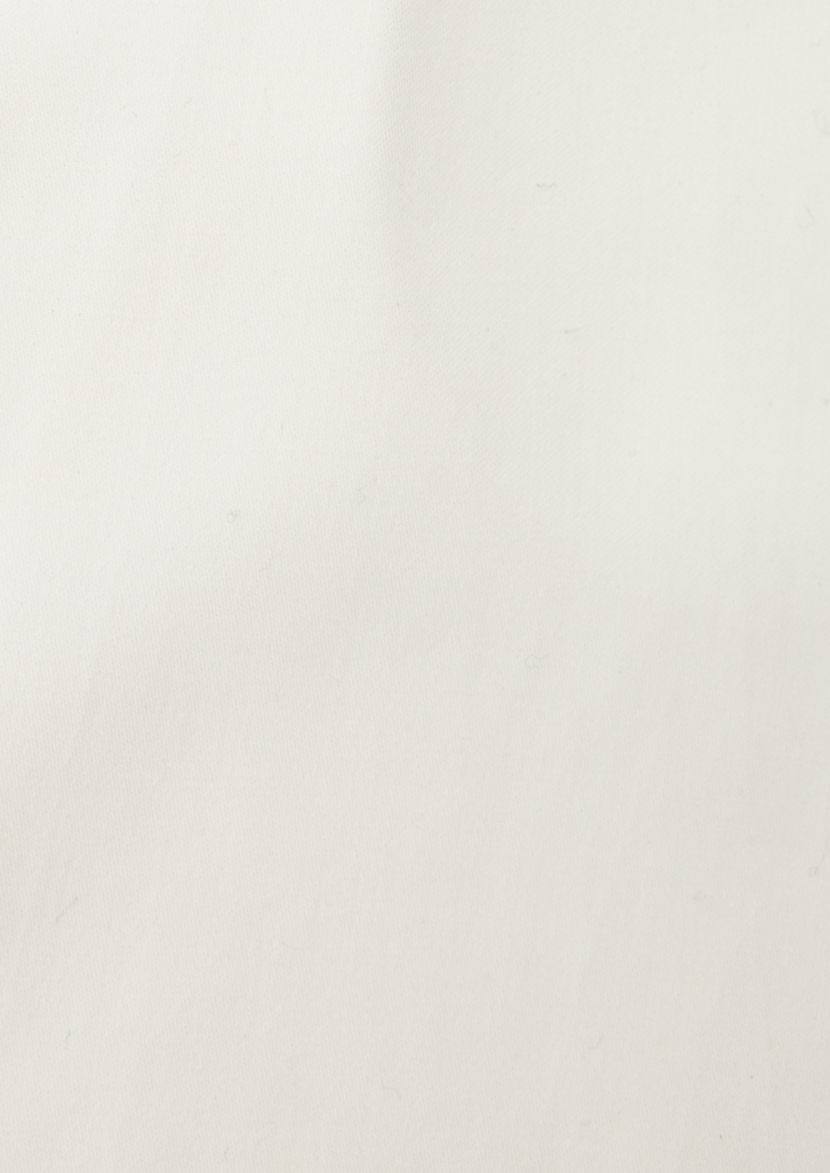 Chemise habillée Slim en coton sergé écru à col italien