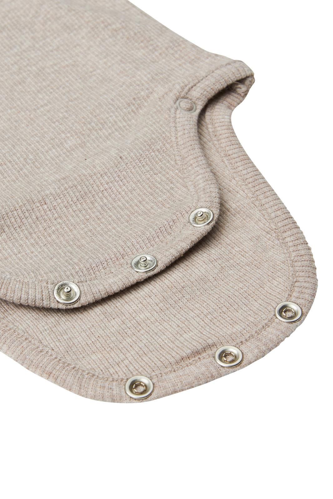 Noppies Newborn Romper Nino - Taupe Melange