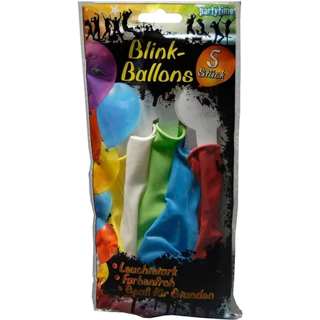Classic Line LED Leuchtballons, 5er-Set, Mehrfarbig