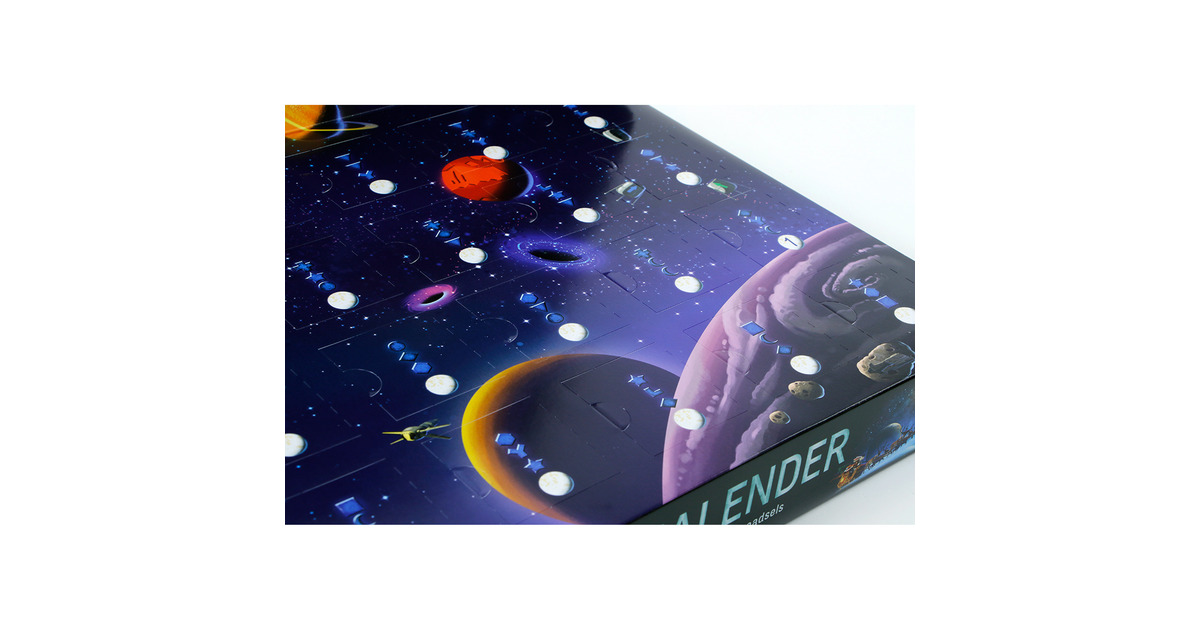 999 GamesEXIT Adventskalender: De intergalactische race Bordspel  (Nederlands, 1 speler, 24 dagen, Vanaf 10 jaar)