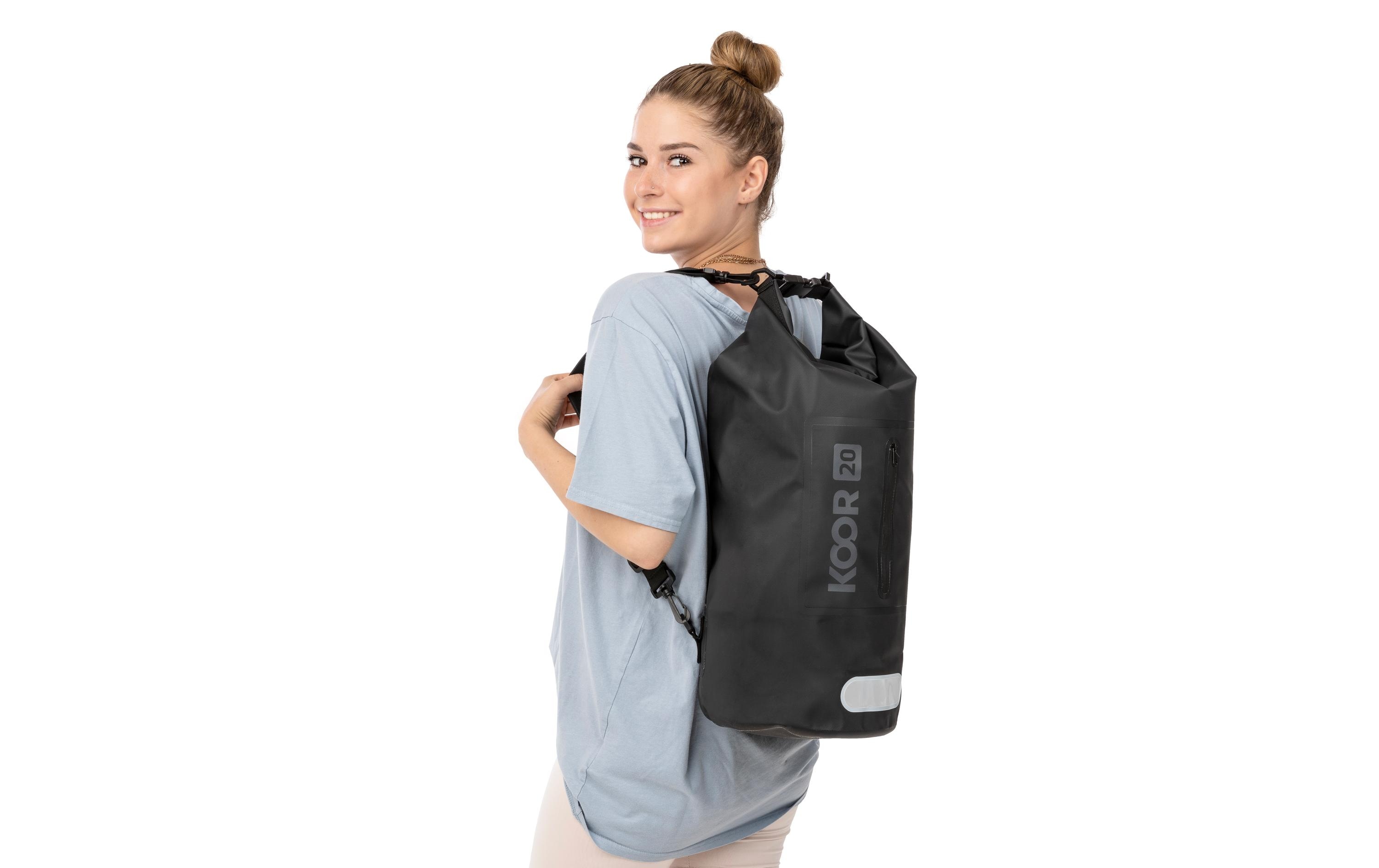Dry Bag Toore Schwarz 20 lWasserdichter Schwimmsack