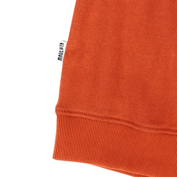 T-shirt Travis col V - Rouille
