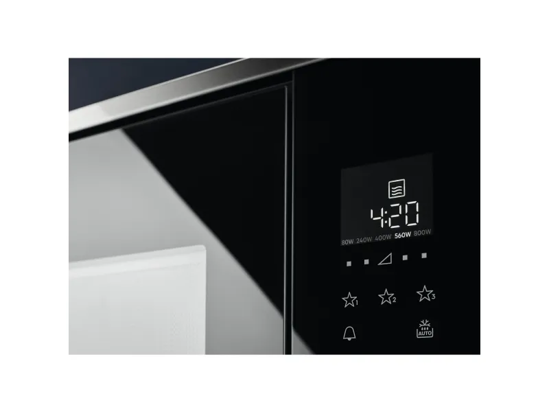 Electrolux Serie 300 LMS2203EMX - Mikrobølgeovn - til indbygning - 20 liter - 700 W - sort/rustfrit stål