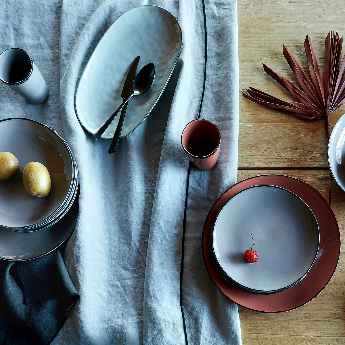AM.PM<br>Toalha de mesa de linho lavado, Suzy