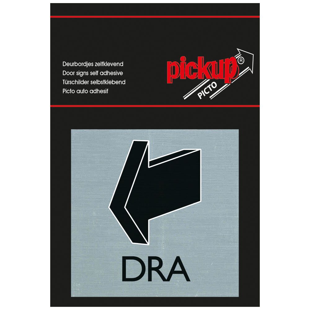 SKILT PICKUP DRAALU PICTO 80X80 MM