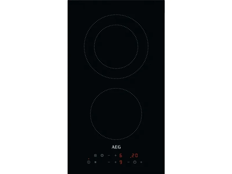 AEG HRB32310CB, Sort, Indbygget, 30 cm, Keramisk, Keramisk, 2 zone(s)