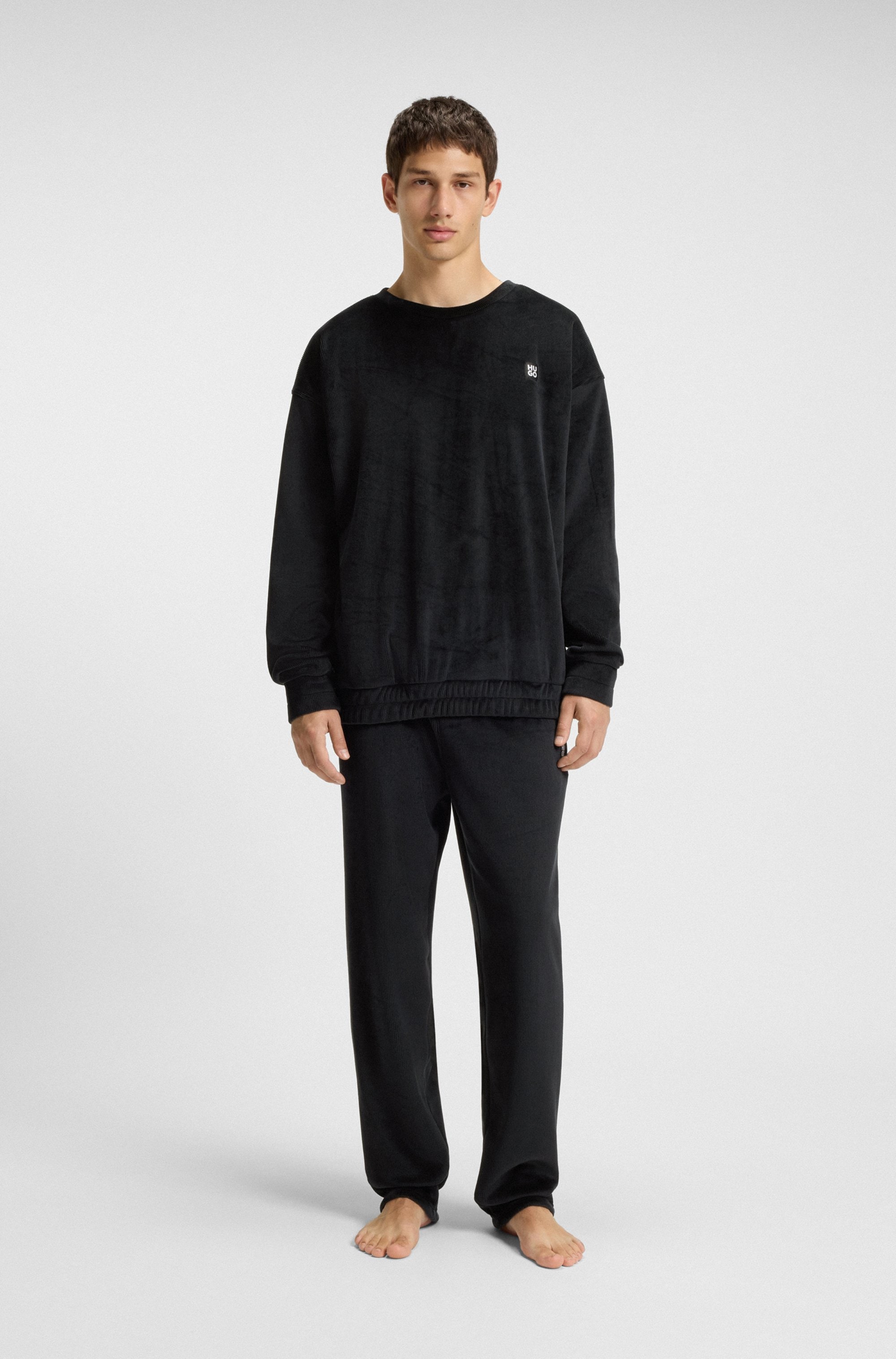HUGO Underwear Sweathose  relaxed fit, elastischer Bund, Samt-Qualität