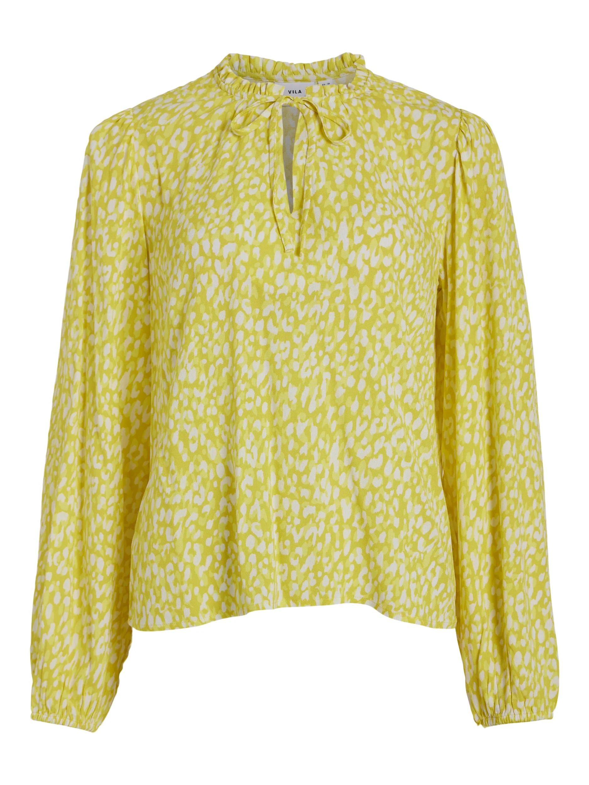 Vila  Vimolly Yet bluse - Green Sheen