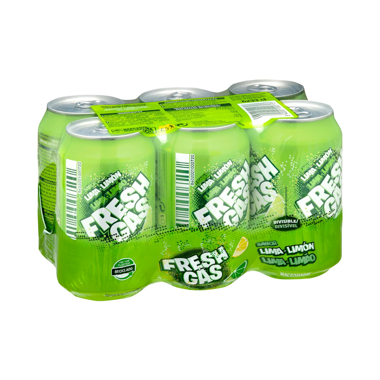 Soda frais citron-lime Hacendado