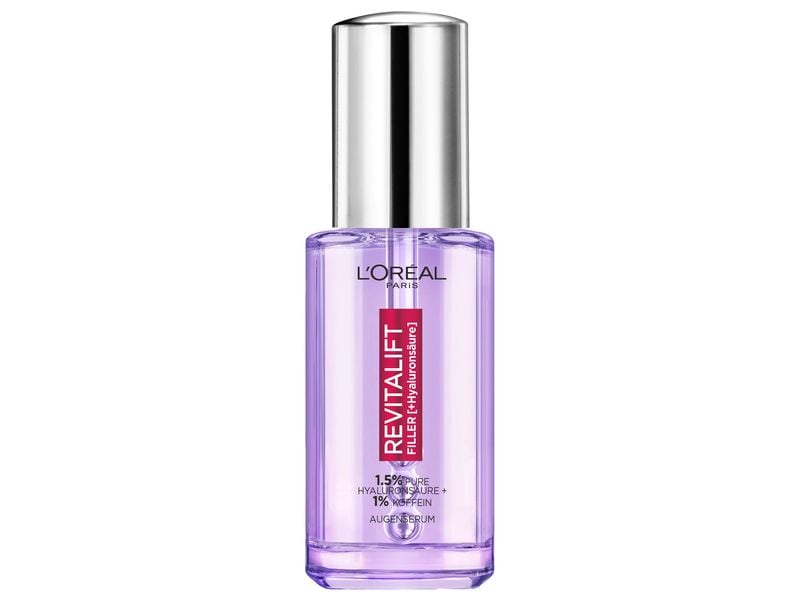 L'Oréal Paris Augenserum Revitalift Filler 20 ml Serum polstert Falten um die Augenpartie auf und reduziert dunkle Augenringe