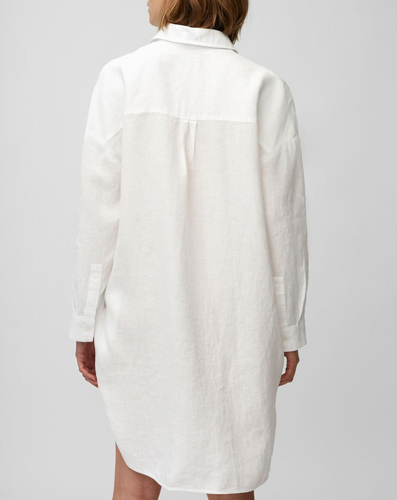 Marc O'Polo Robe chemise 100% Lin blanche