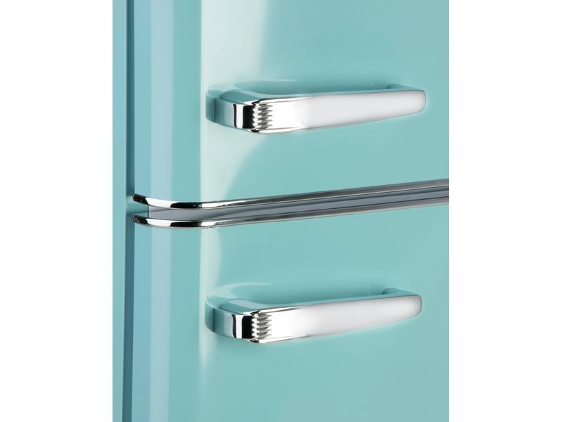 Domo Kühlschrank DO91705R Türkis, Rechts Freistehender Kühlschrank im Retro-Design
