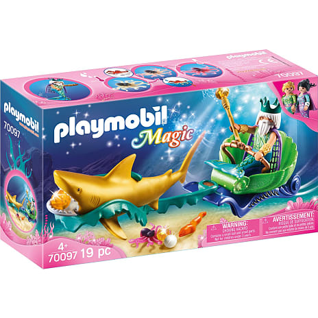 Playmobil Havets konge med haj-karet 70097