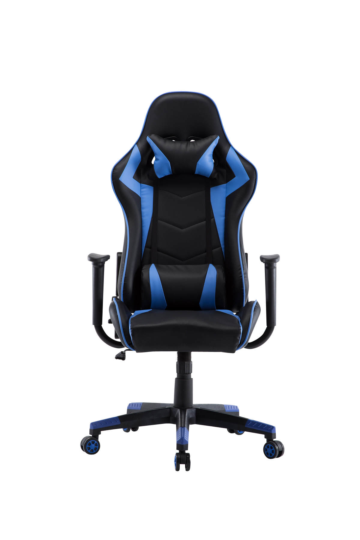 Gamingstuhl Bürostuhl Leder STREAM blau