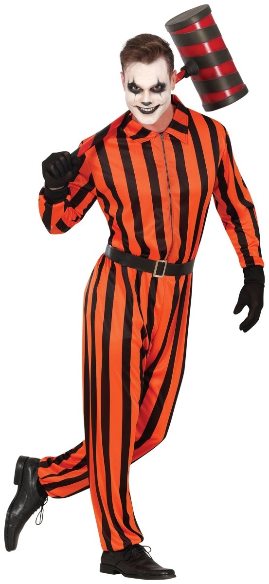 Halloween Jumpsuit Heren Harlekijn Gevangene