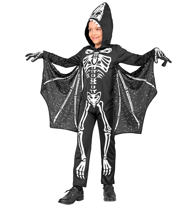 Halloween Kostuum Zwart Wit Kind Vleermuis