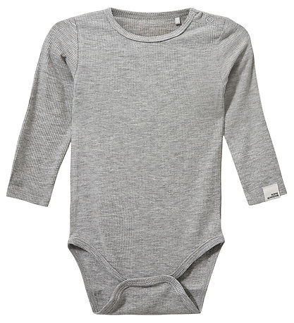 Sofie Schnoor Body l/ä - Rib - DicteSB - Grau Meliert