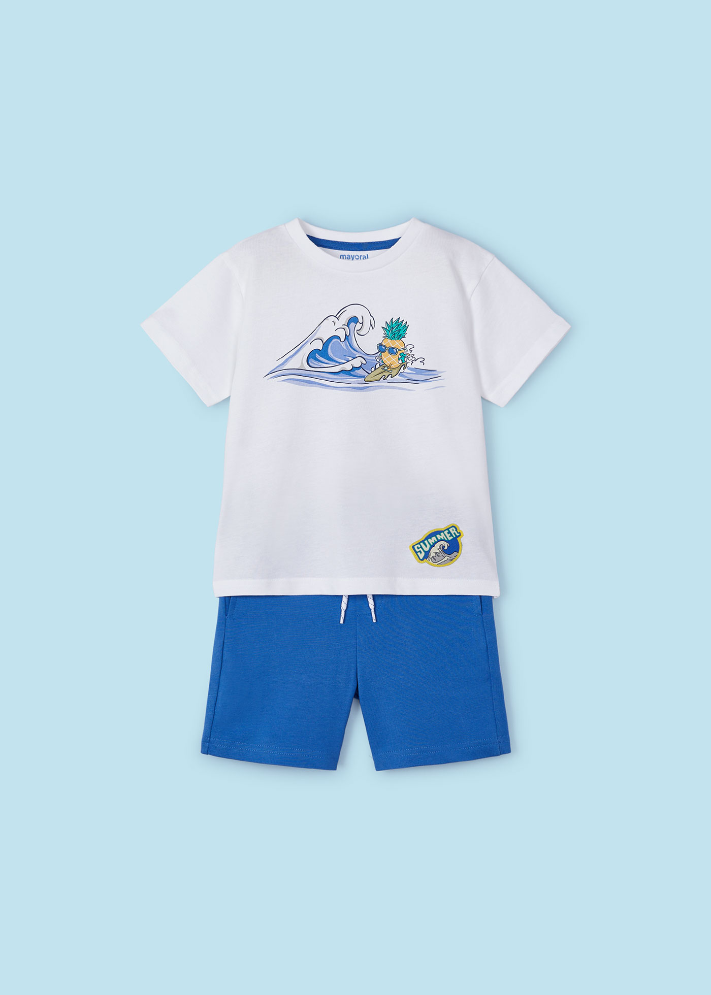 Conjunto de algodão de alta qualidade com duas peças para meninos.