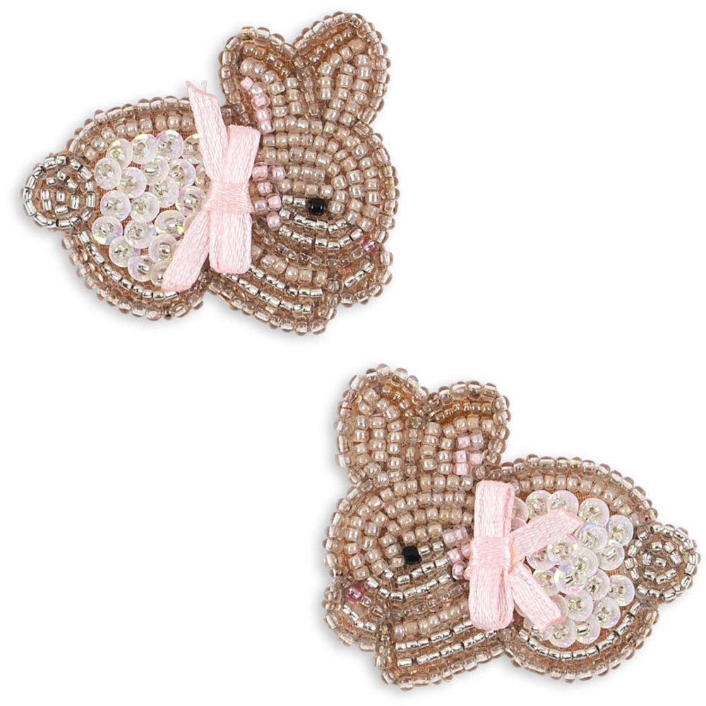 Køb Konges Sløjd Bunny 2 Pak Beaded Bunny Hair Clips