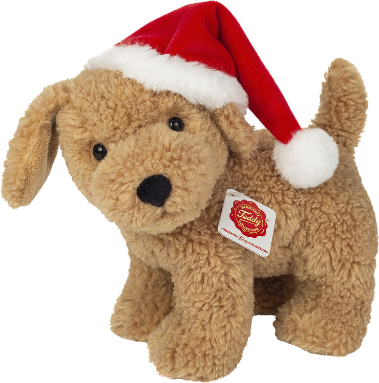 Teddy Hermann Teddy Hermann - Hund med nissehue 20 cm