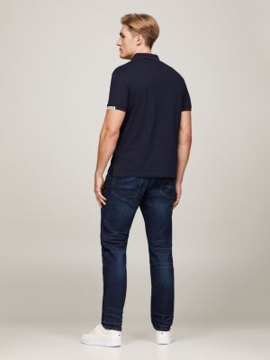 Polo Slim Fit com Punhos Pontiagudos e Logotipos