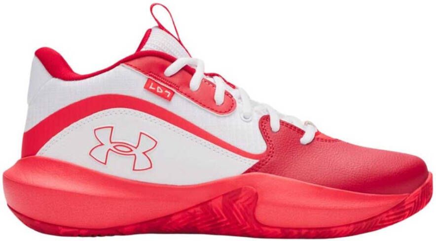 Under Armour Lockdown 7 Basketbalschoenen Rood Wit