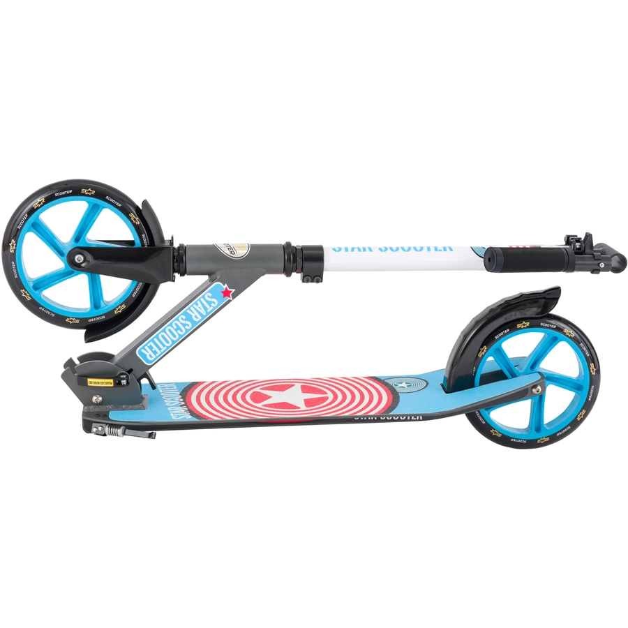 Star Scooter Roller 205mm XXL Trittbrett grau, blau