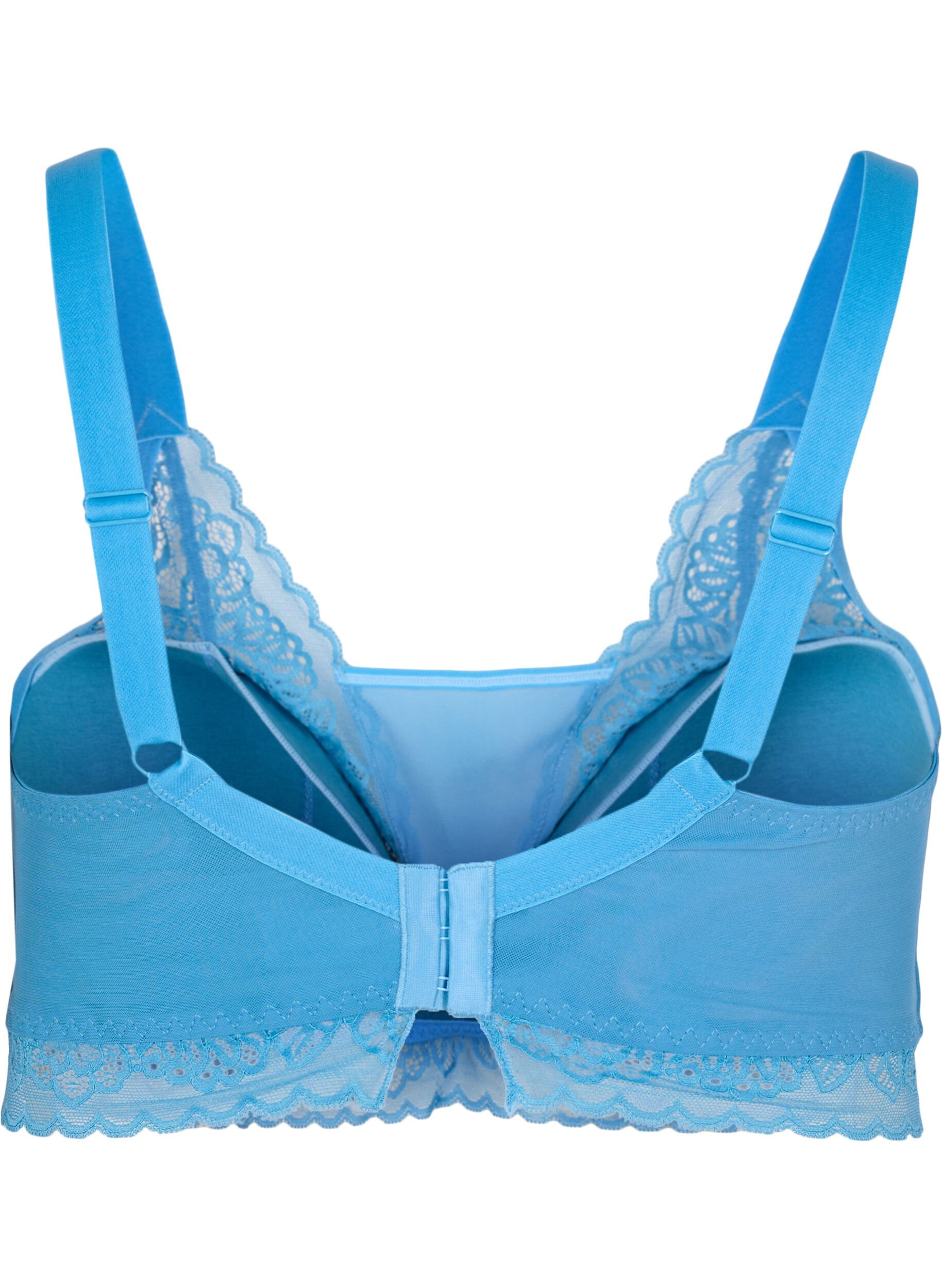 Bralette med blonder og blød vattering