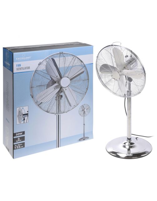 Homestyle Ventilator Staand Model - Statiefventilator - Ø40 cm Chroom
