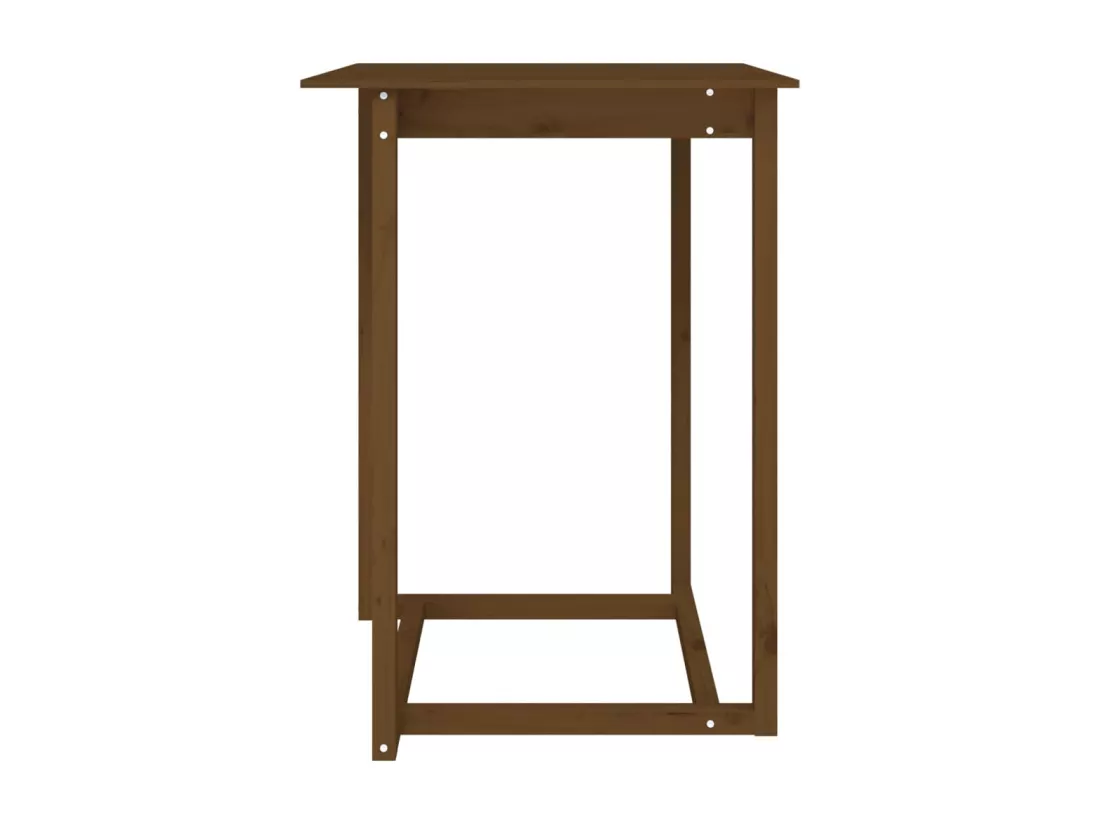 Table de bar Marron miel 80x80x110 cm Bois massif de pin