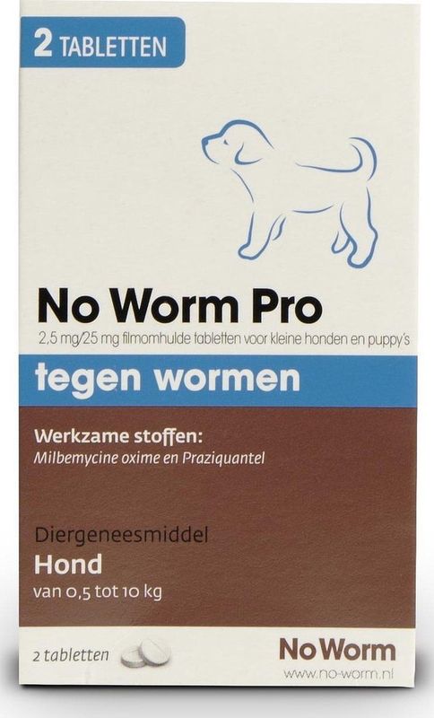 Exil No Worm Pro - Puppy - 2 tabletten