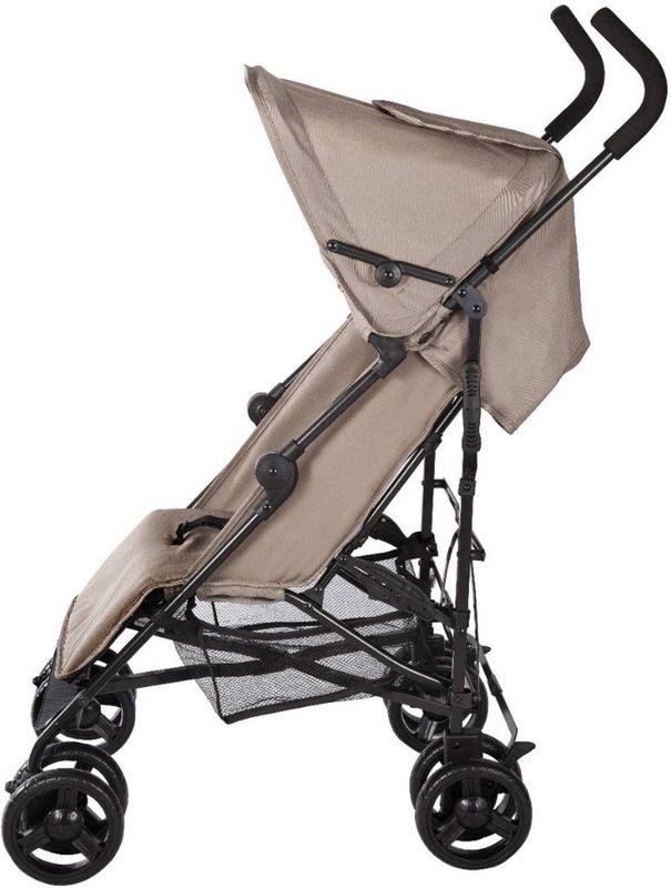 Cabino Buggy - Plooibuggy - Lichtgewicht - 5 standen - Comfortabele Rugleuning & tot 22 kg - Taupe