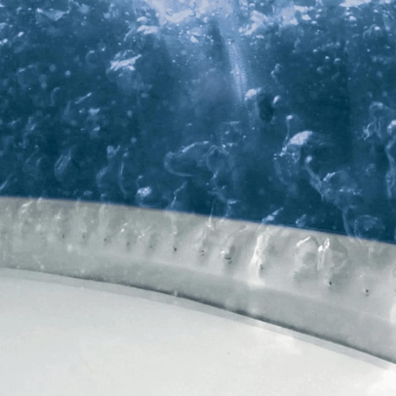 Intex 28430EX - Whirlpool aufblasbar PureSpa Bubble Massage, 4 Personen, 140 Düsen, Heizung, PVC, Navyblau, ⌀ 196x71 cm