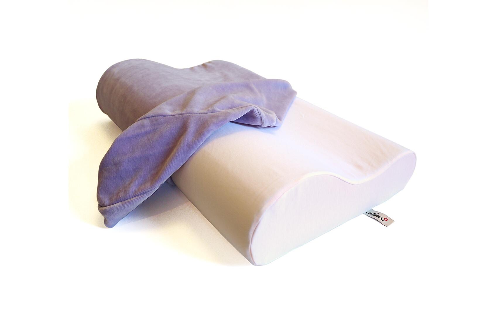 Nackenkissen mit Baumwollbezug 50 x 11 cm<br>Ergonomisches Nackenkissen von elsa