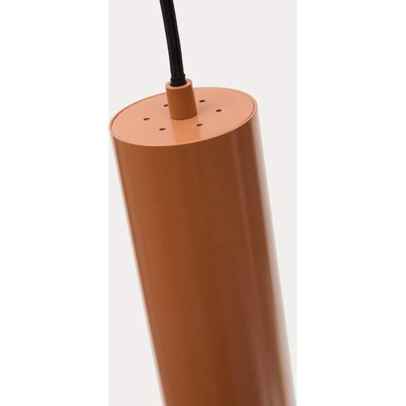 Suspension Andia en aluminium avec finition peinte terracotta