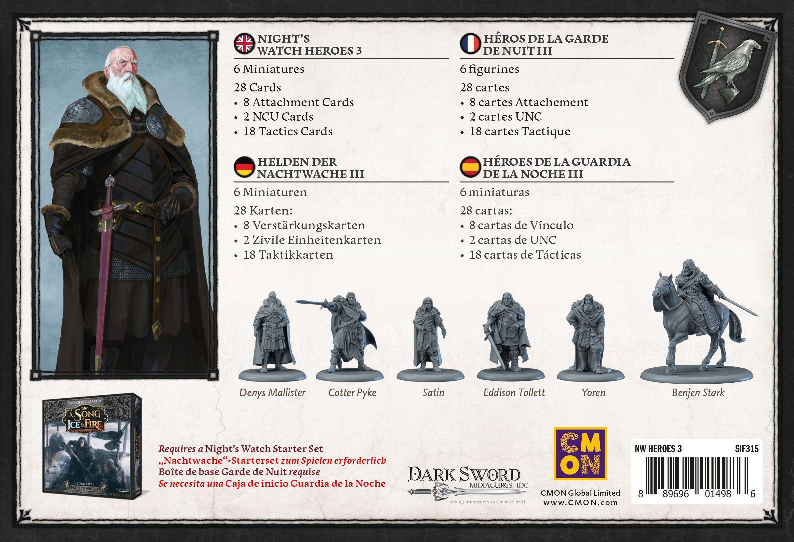 Song of Ice & Fire - Night's Watch Heroes 3 (Helden der Nachtwache III)