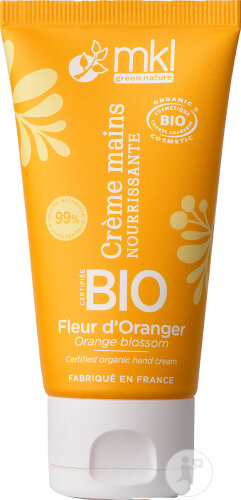 MKL Green Nature Crème Mains Bio Nourrissante Et Réparatrice Fleur D'Oranger 50ml