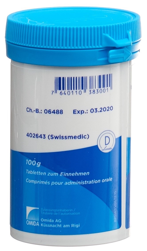 Omida Nr7 Magnesium phosphoricum 12 D<br>100 g, Dose, Tablette