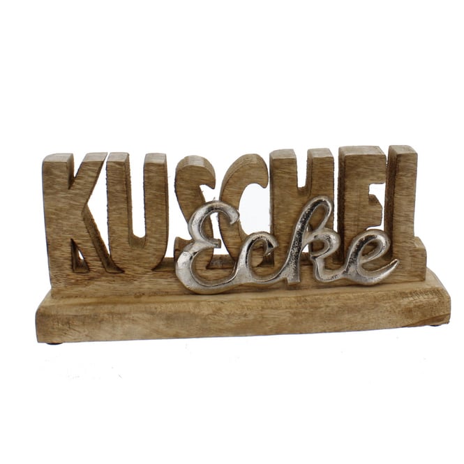 Schriftzug - Kuschelecke - ca. 28 x 5 x 12 cm