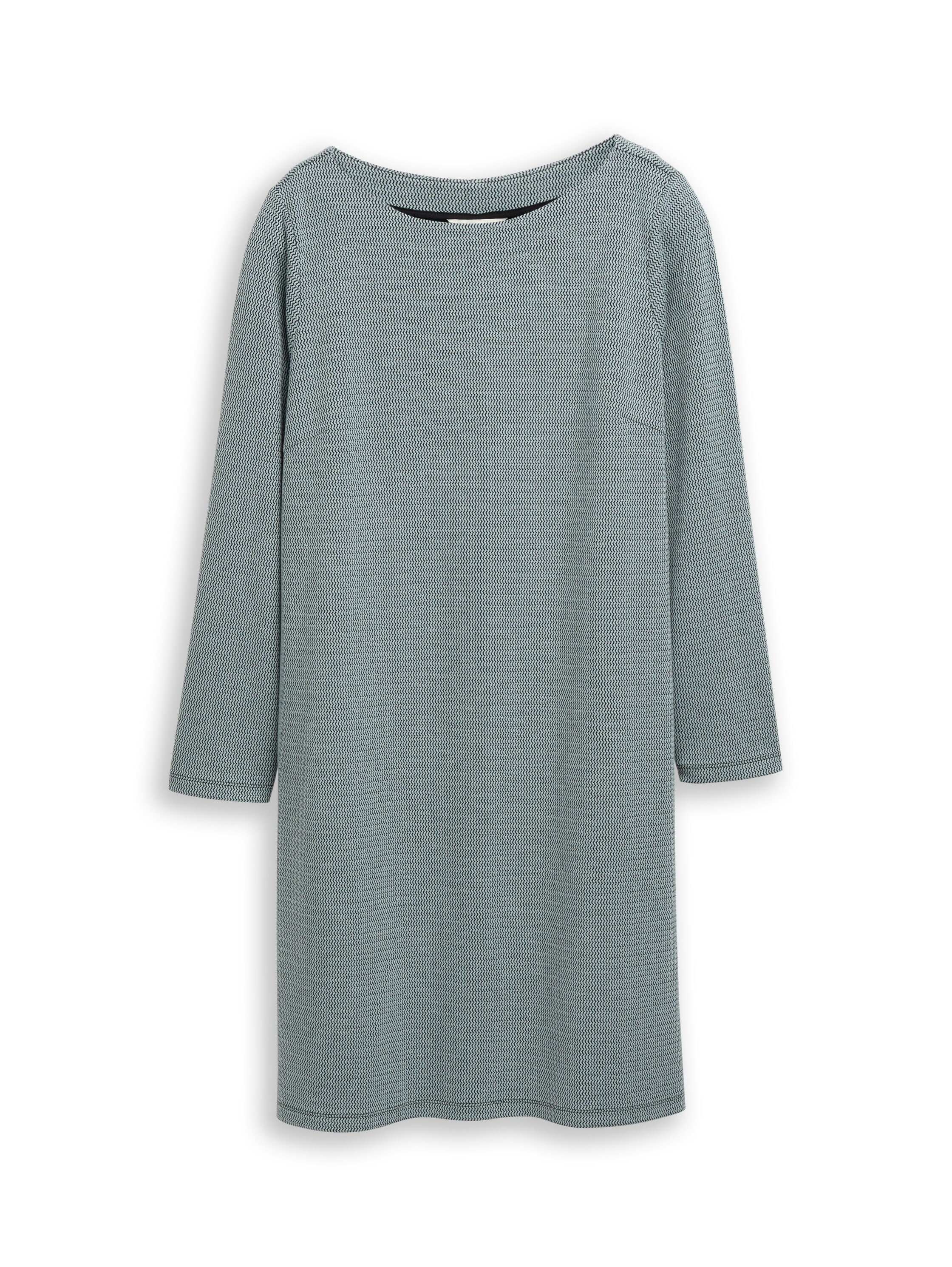 TOM TAILOR PLUS Minikleid mit Jacquard Struktur