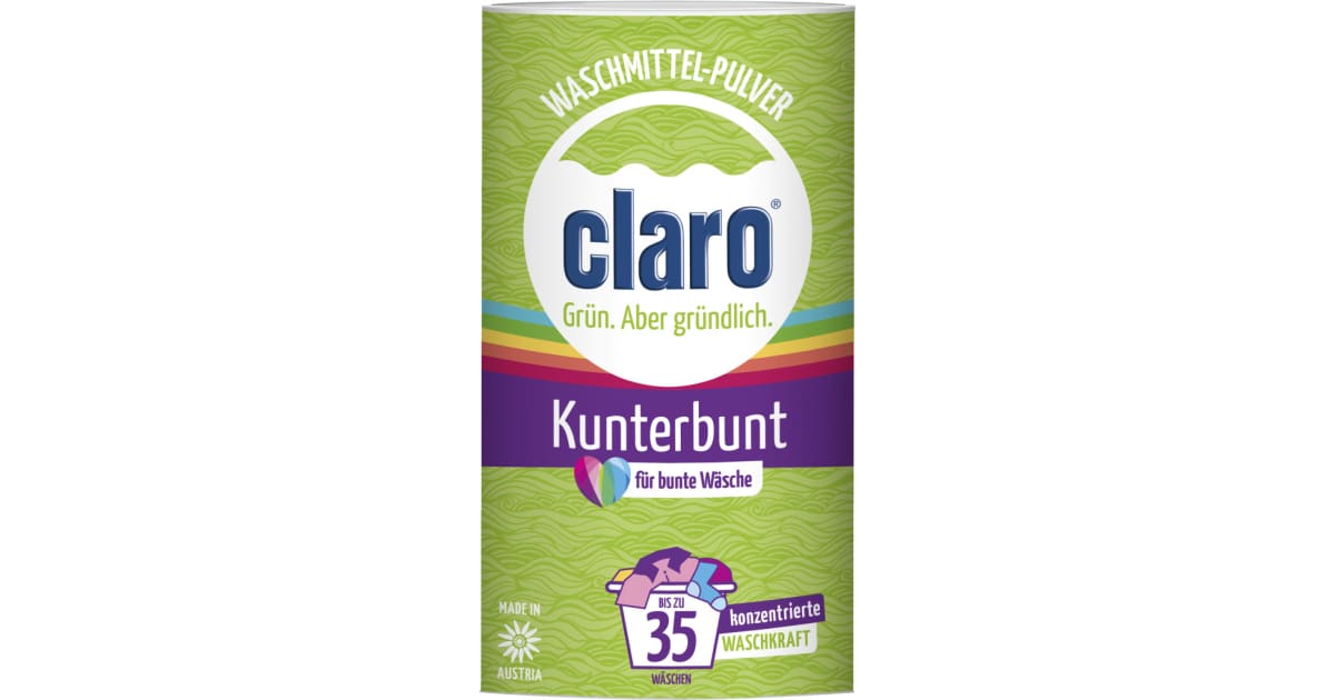 claro Waschmittel-Pulver Kunterbunt 35 Waschgänge