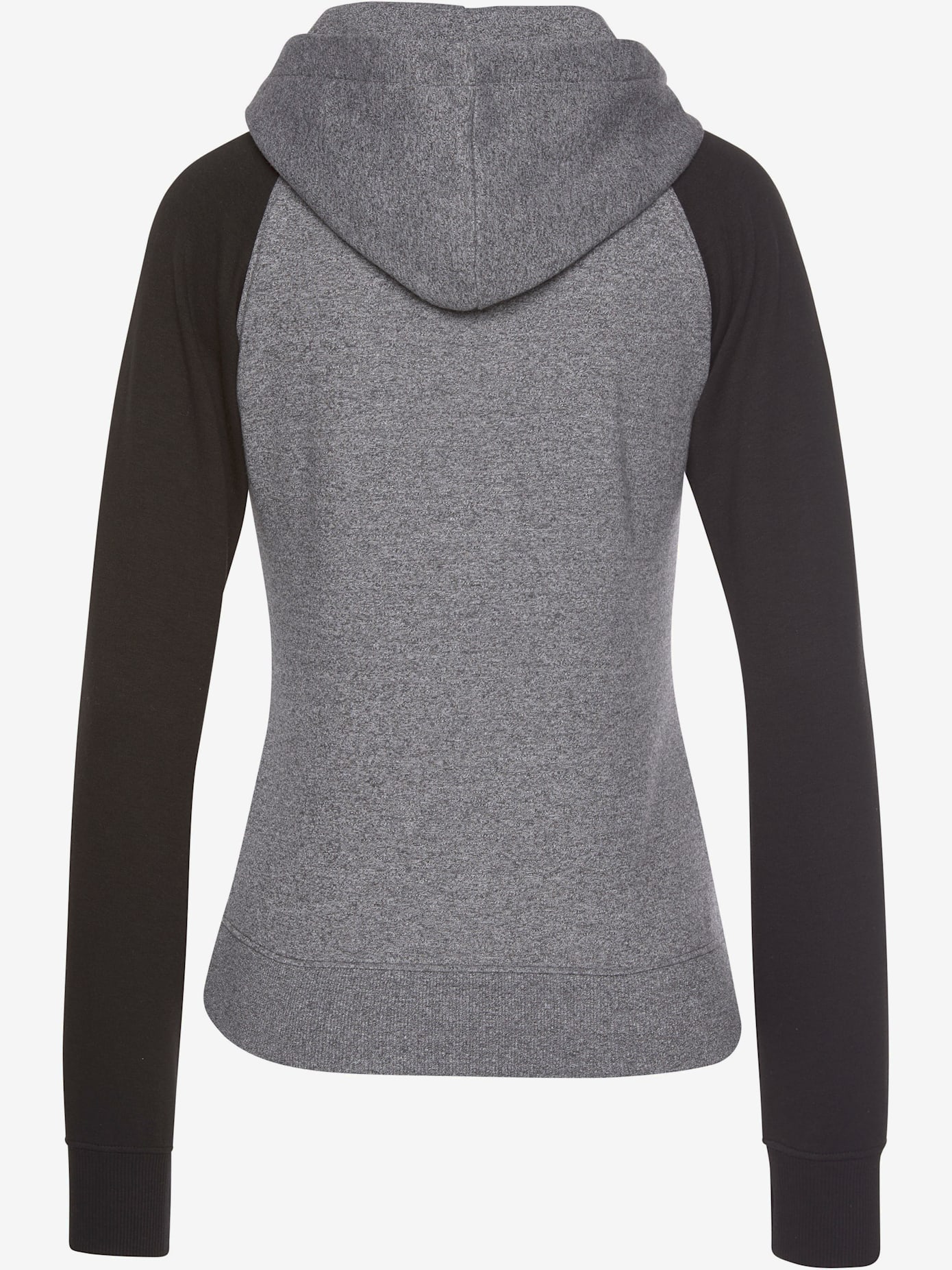 Veste à capuche veste sweat bicolore à glissière