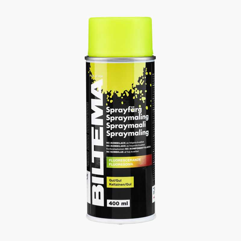 Spraymaling, fluorescerande, gul, 400 ml