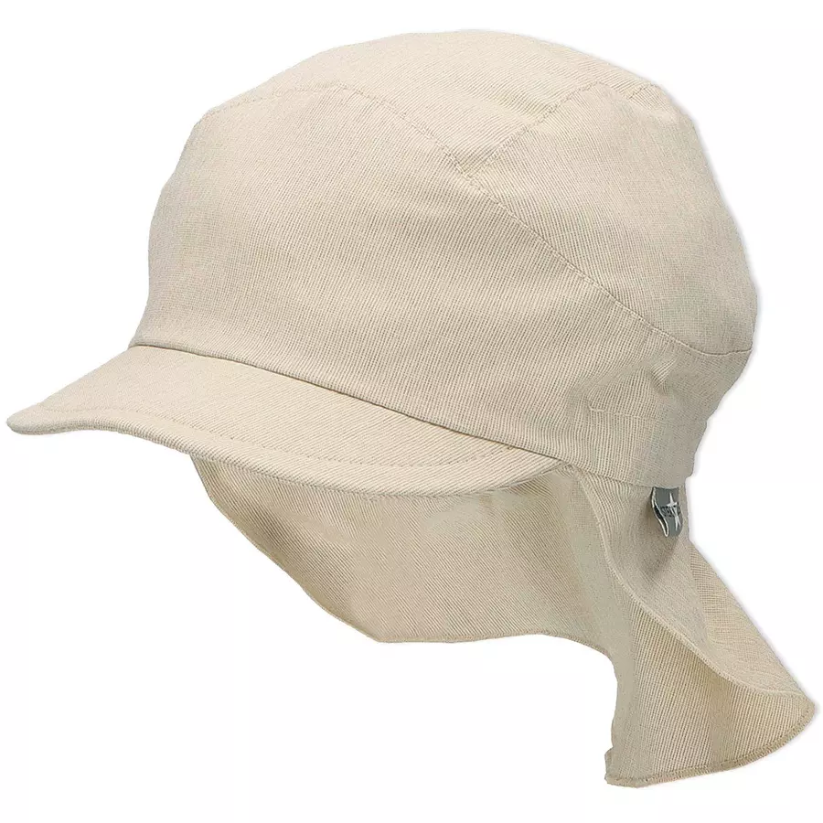 Sterntaler Schirmmütze mit Nackenschutz beige