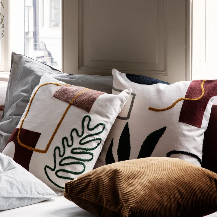 Ferm Living - Mirage Kissen 50 x 50 cm, Island
