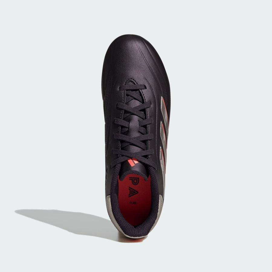 adidas Copa Pure 2 League FG Vivid Horizon - Aurora Black/Argenté/Turbo Enfant