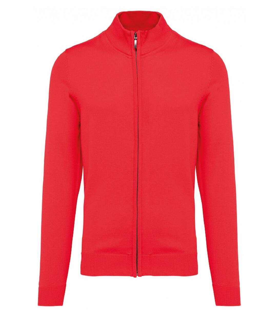 Gilet zippé cardigan K961 - homme - rouge