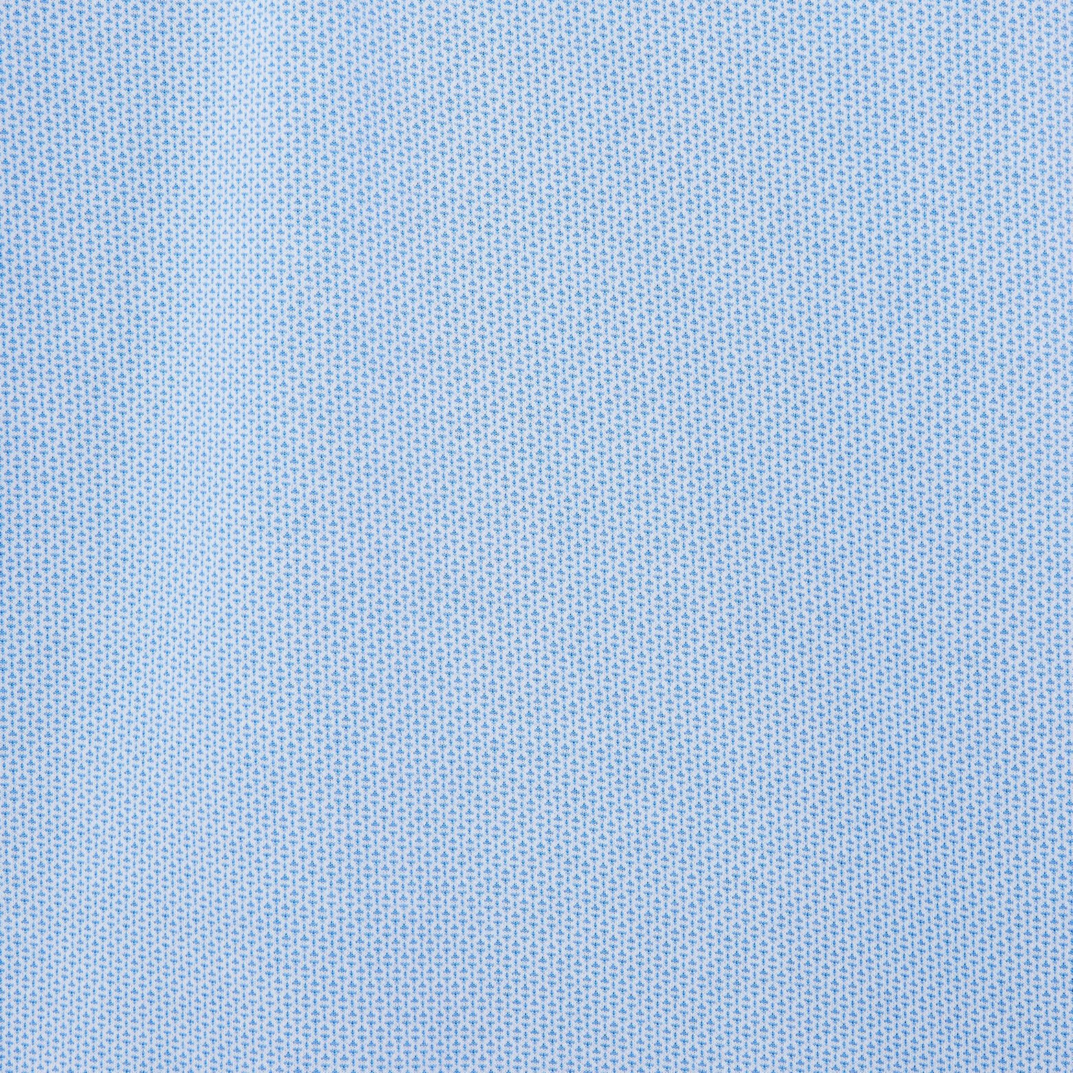 Polo manches longues jacquard à col fantaisie Bleu moyen